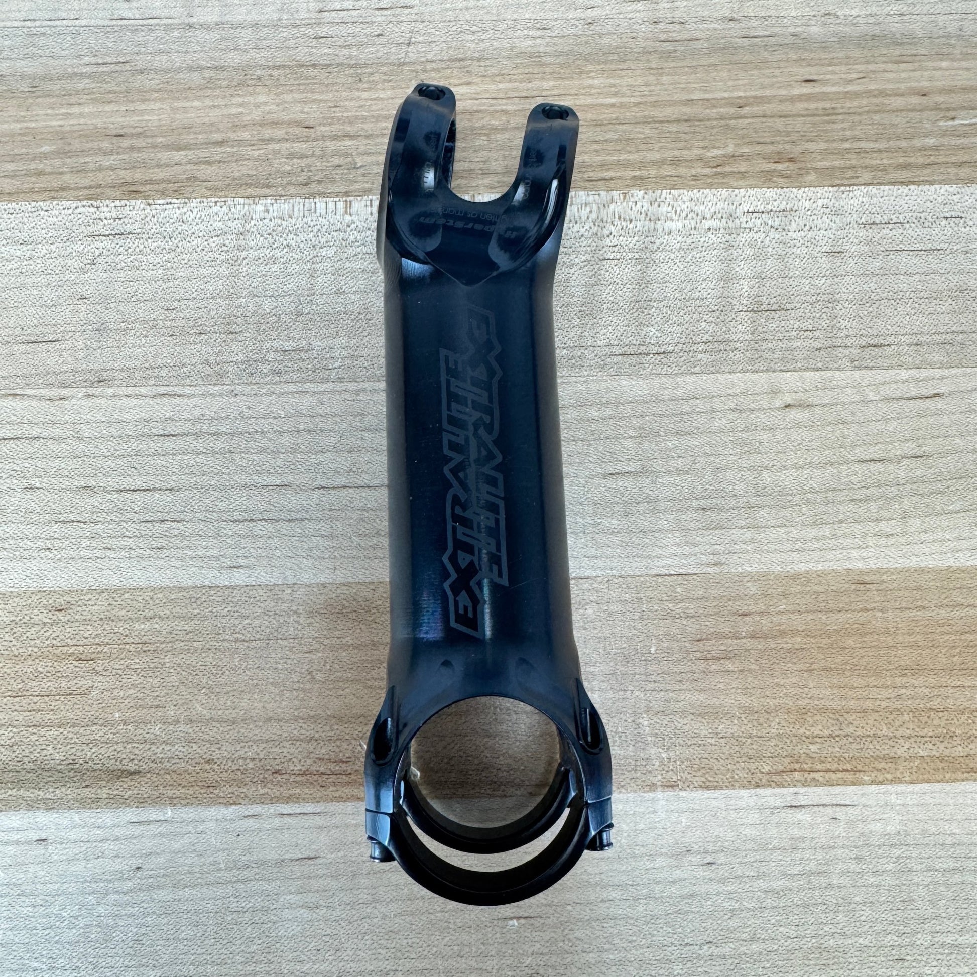 Low Mile! Extralite HyperStem -12º 120mm With CH-02 Computer Holder Black Aluminum Stem