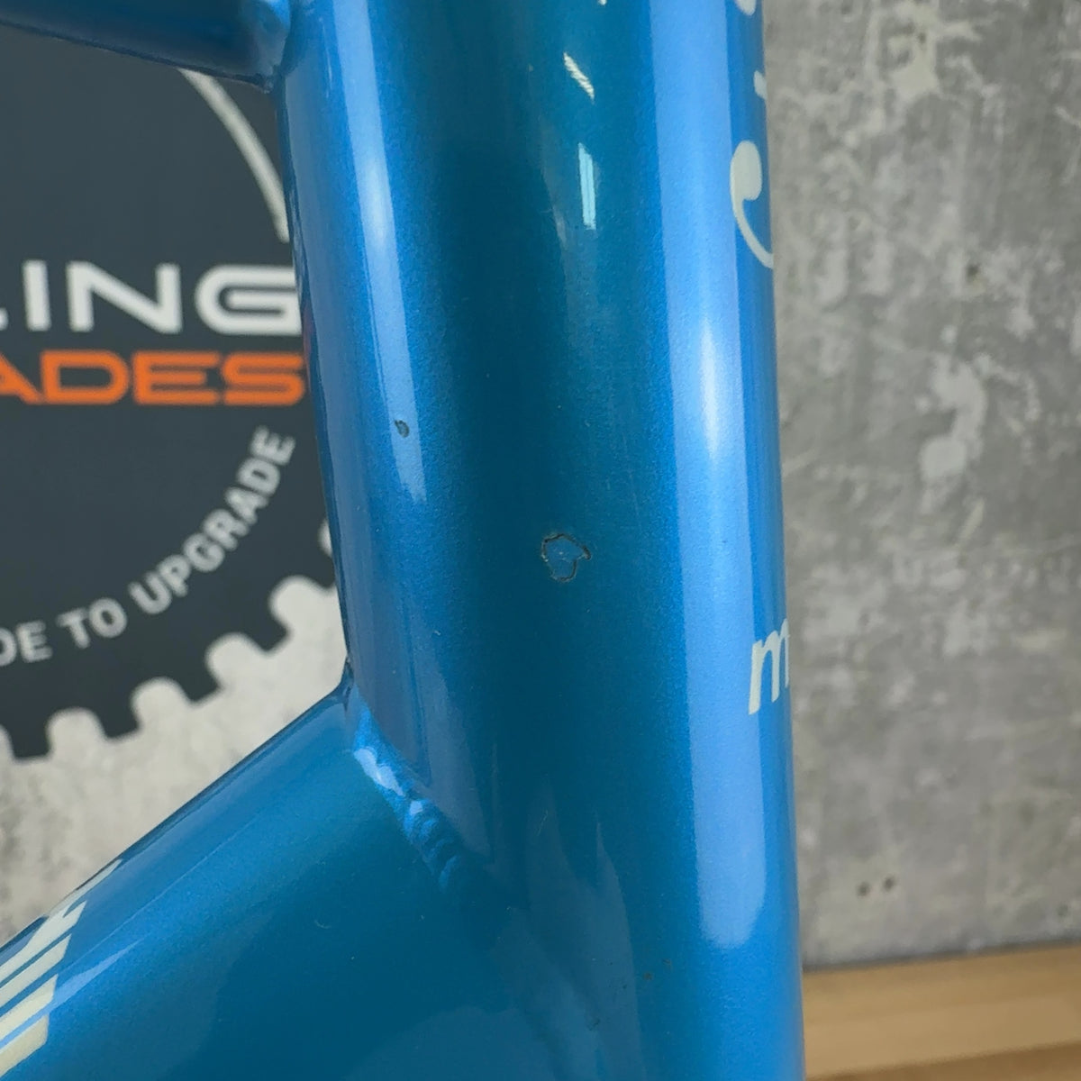 New 1990 Alberto Masi Milano 3V T.I.G. Integral 56cm Vintage Blue Alloy Frameset