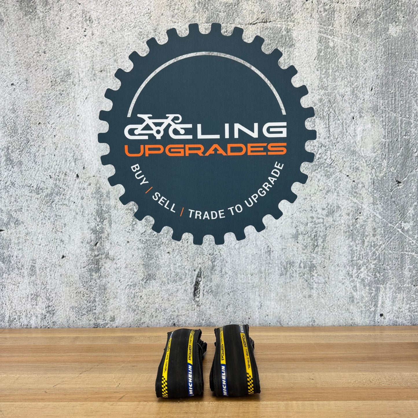 Pair Michelin Power Cup Time Trial 700c x 25mm Clincher TT/Triathlon Bike Tires