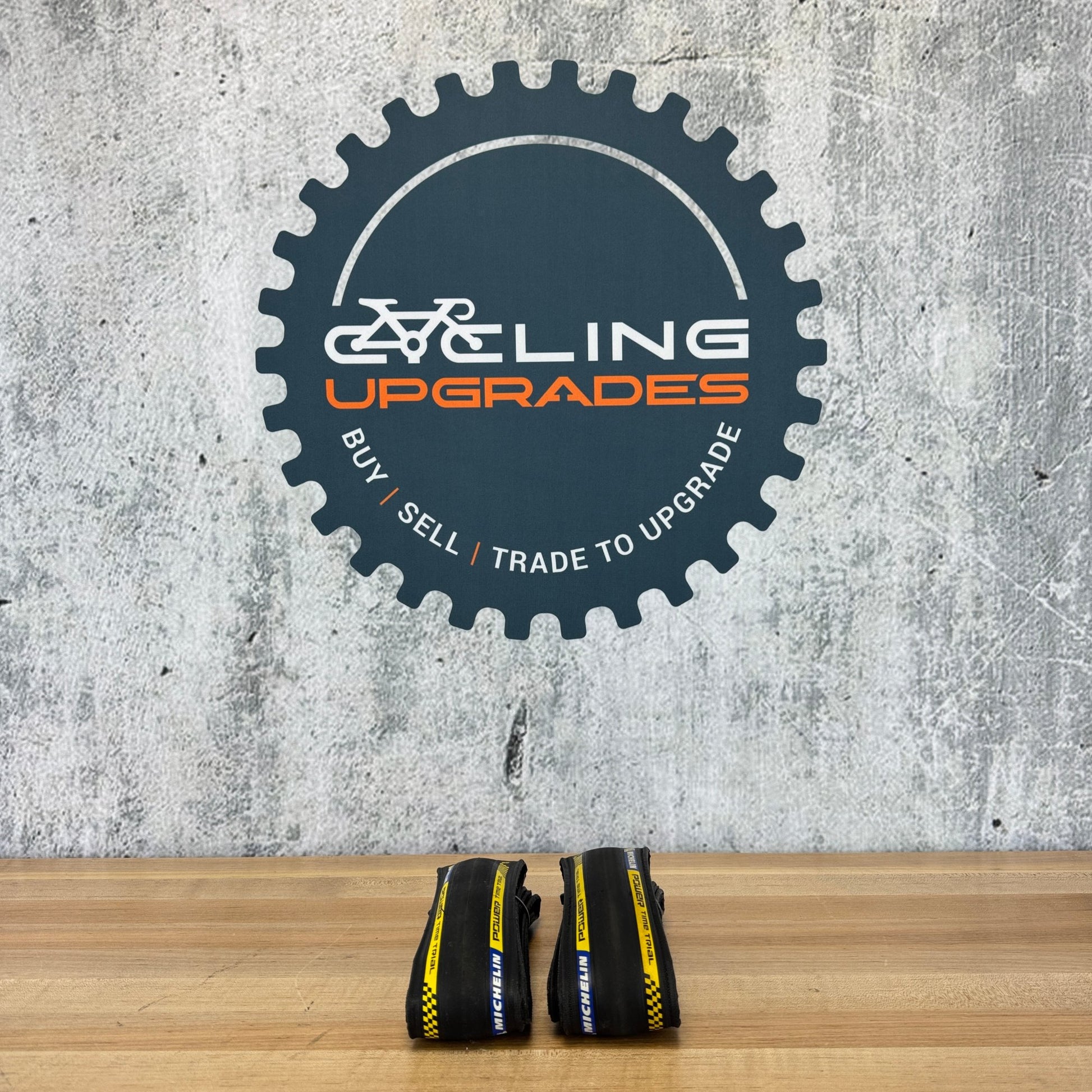 Pair Michelin Power Cup Time Trial 700c x 25mm Clincher TT/Triathlon Bike Tires