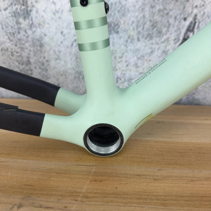 Light Use! Specialized 2024 S-Works Crux 54cm SATIN WHITE SAGE/CACTUS BLOOM/MIDNIGHT SHADOW SPECKLE Carbon Frameset