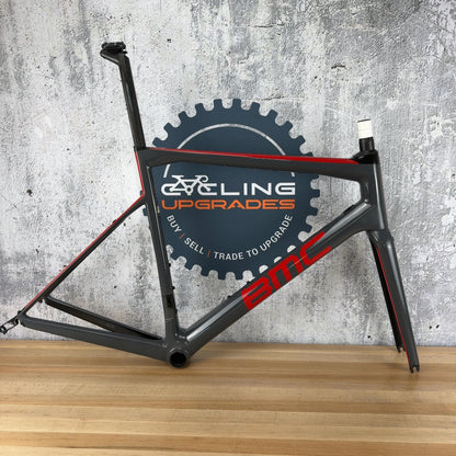 Low Mile! 2019 BMC Teammachine SLR 01 58cm Carbon Grey Rim Brake Frameset 1684g