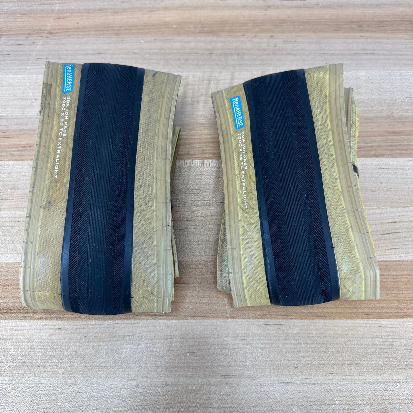 Pair Rene Herse Bon Jon Pass 700 x 35 Extralite Road Tires