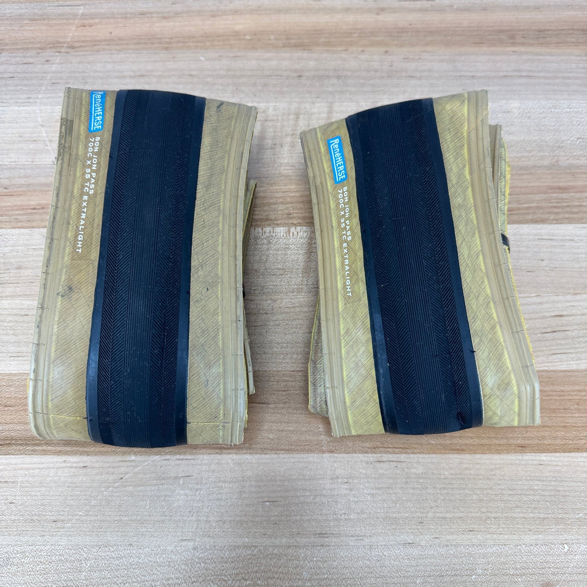 Pair Rene Herse Bon Jon Pass 700 x 35 Extralite Road Tires