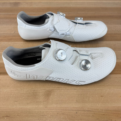 Specialized S-Works Ares 2 White Road 3-Bolt Boa EU 45 Carbon Cycling Shoes 607g