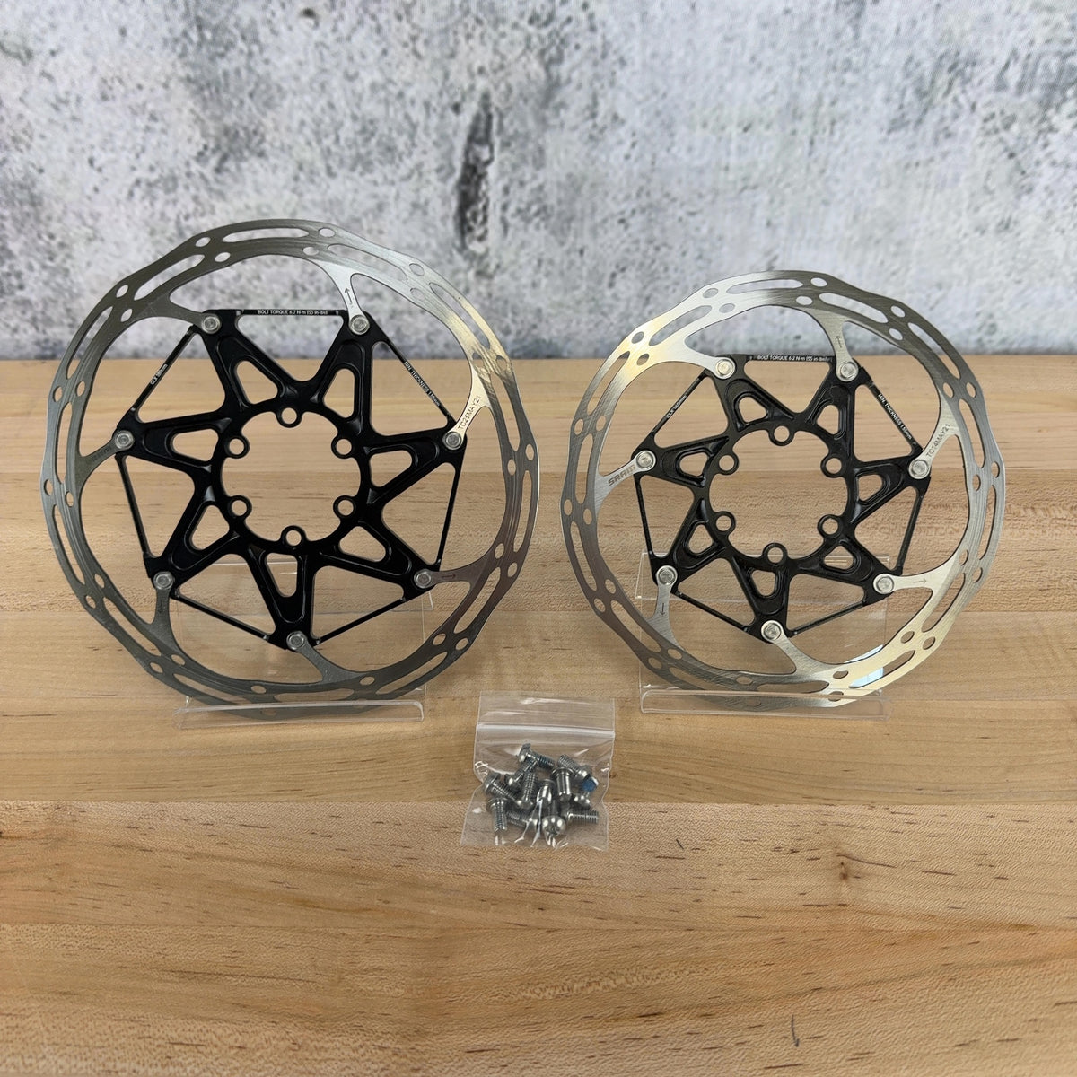 New Take Off! SRAM CLX Centerline 6-Bolt MTB 180/160mm Disc Brake Rotors 225g — photo 1 of 6