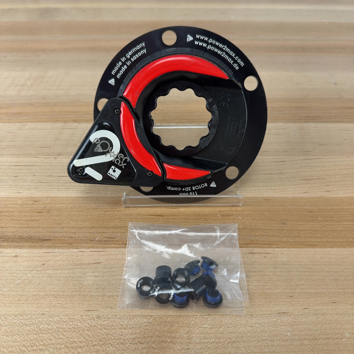 Light Use! Power2Max Rotor 3D+ 5-Bolt 110mm BCD Red Bike Power Meter Spider 227g — photo 1 of 4