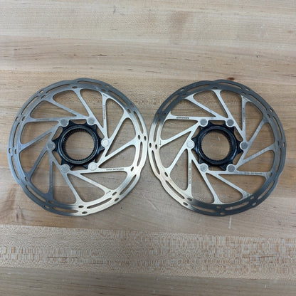 Low Mile! SRAM Centerline Centerlock 160mm Bike Disc Brake Rotors w/ Lockrings