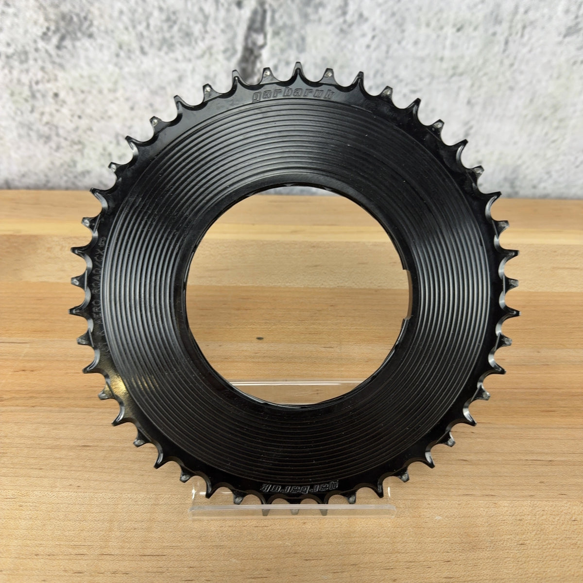 Light Use! Garbaruk Aero Road/CX 46t Thread-Mount Black Alloy 1x  Chainring 135g — photo 1 of 5