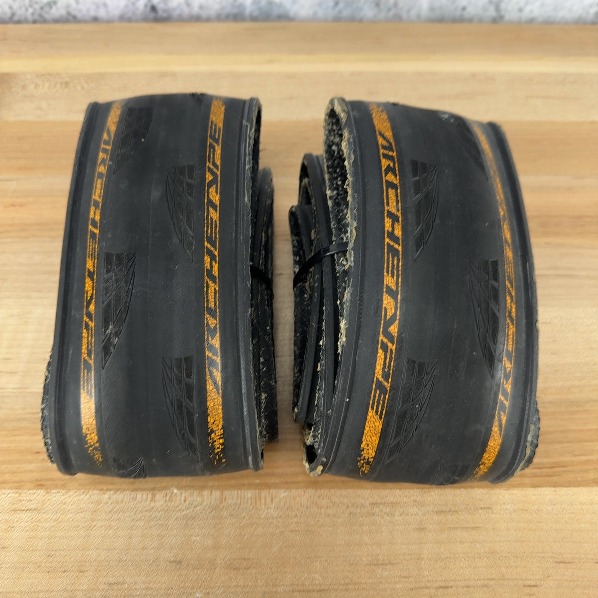 Light Use! Pair Continental Archetype 700c x 30mm Tubeless Road Bike Tires 566g