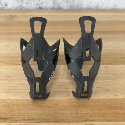 Elite Vico Carbon Black/Grey Pair Bike Water Bottle Cages 47g