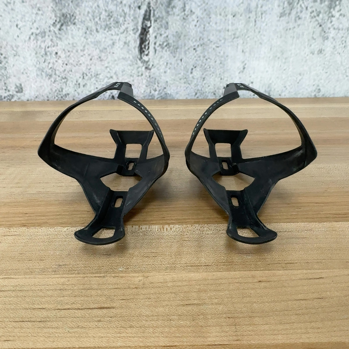 Elite Vico Carbon Black/Grey Pair Bike Water Bottle Cages 47g