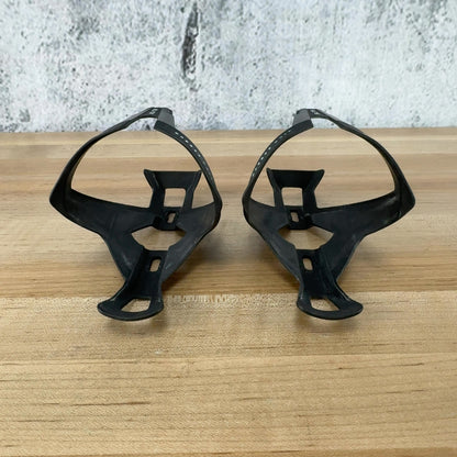 Elite Vico Carbon Black/Grey Pair Bike Water Bottle Cages 47g