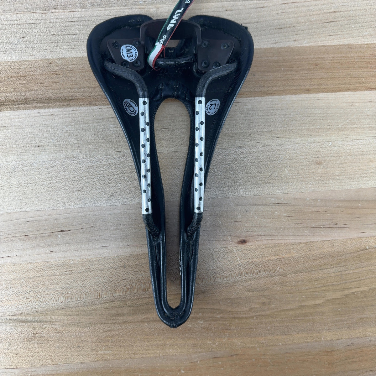 2023 Selle SMP Forma Carbon Rails 137mm Medium/Large Leather Bike Saddle 195g — photo 8 of 10