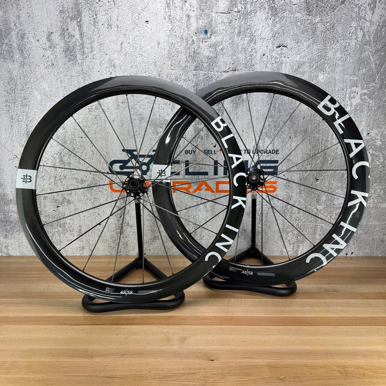 Black Inc 48|58 Carbon Tubeless Disc Brake Wheelset 700c Ceramicspeed 1350g