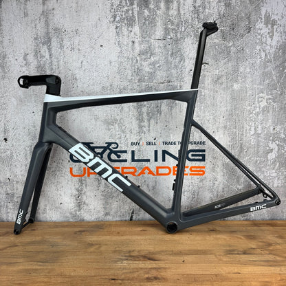2020 BMC Teammachine SLR01 58cm Carbon Gray/White Disc Brake Frameset 2003g