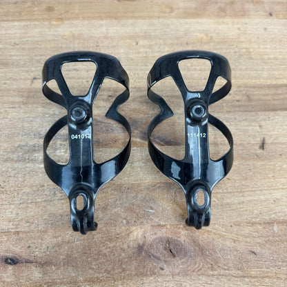 Pair Bontrager RXL Black Carbon Road Bike Water Bottle Cages 40g