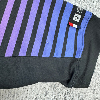 Bontrager Trek Black/Purple Stripped Women's Small Cycling Jersey w/ Pockets