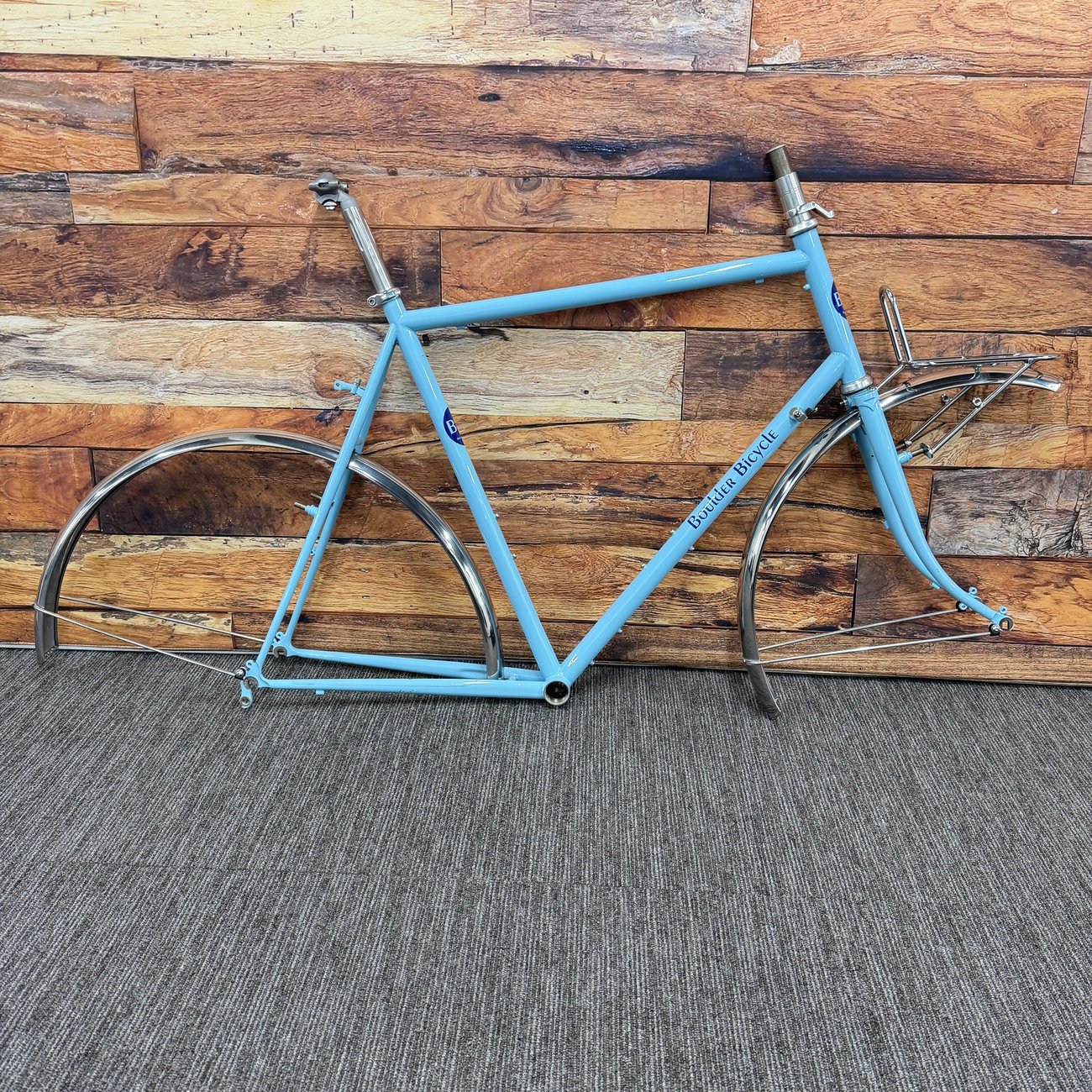 Boulder Bicycle All Road Randonneur 59cm Rim Brake Steel Frameset 650b