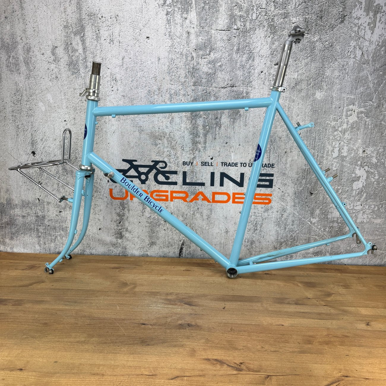 Boulder Bicycle All Road Randonneur 59cm Rim Brake Steel Frameset 650b