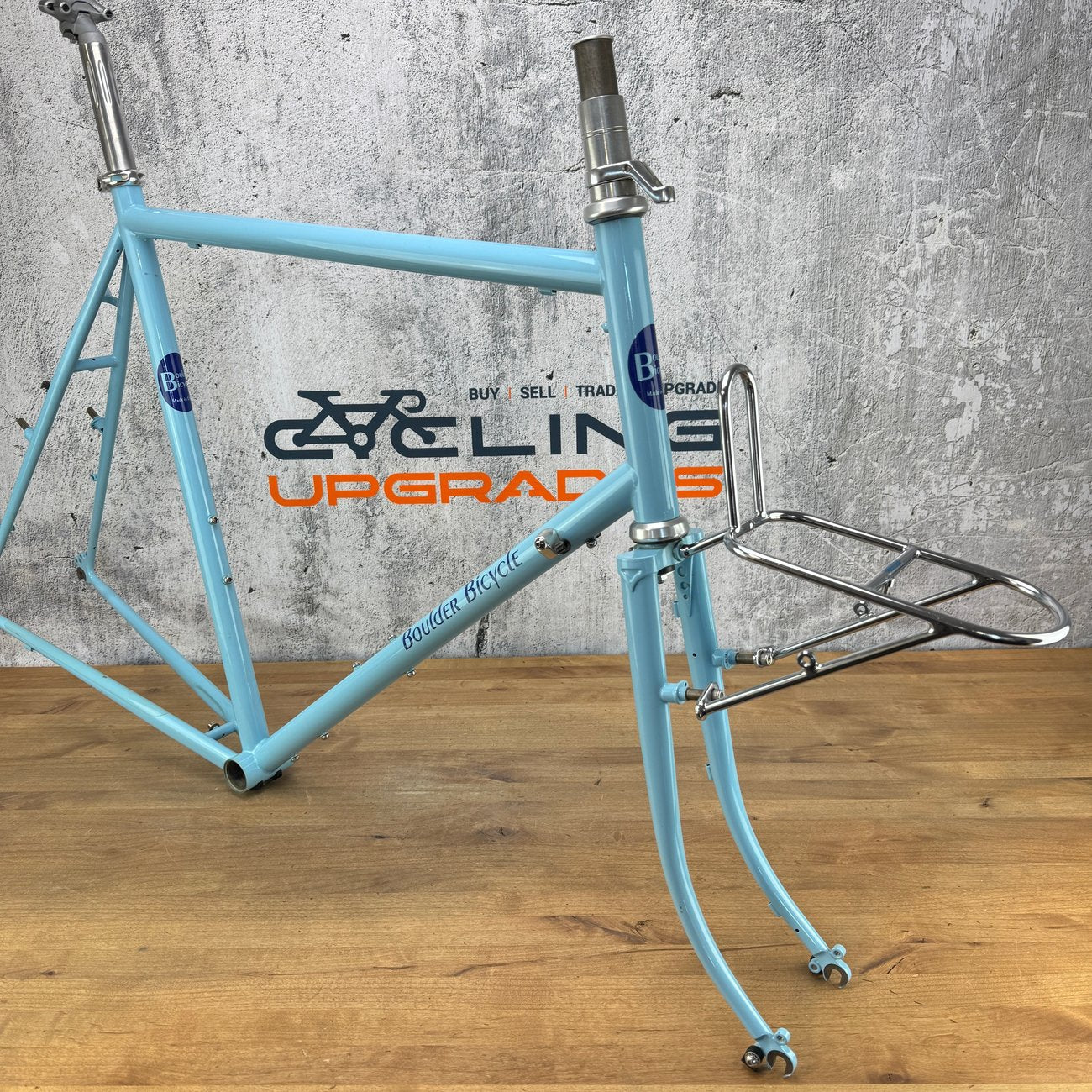 Boulder Bicycle All Road Randonneur 59cm Rim Brake Steel Frameset 650b