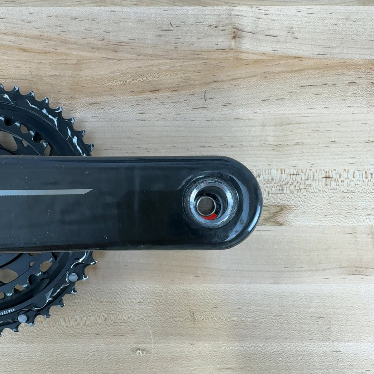 Low Mile! SRAM Red AXS E1 Power Meter 165mm 46/33T Carbon Dub Bike Crankset — photo 6 of 9