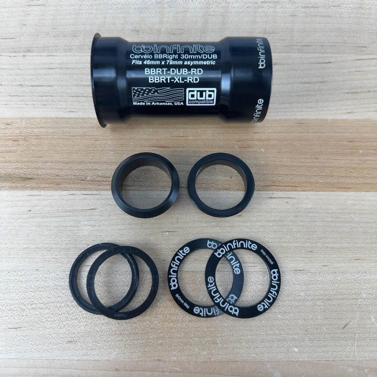 Light Use! BBInfinite BBRight DUB Road Ceramic Pressfit Bottom Bracket 115g
