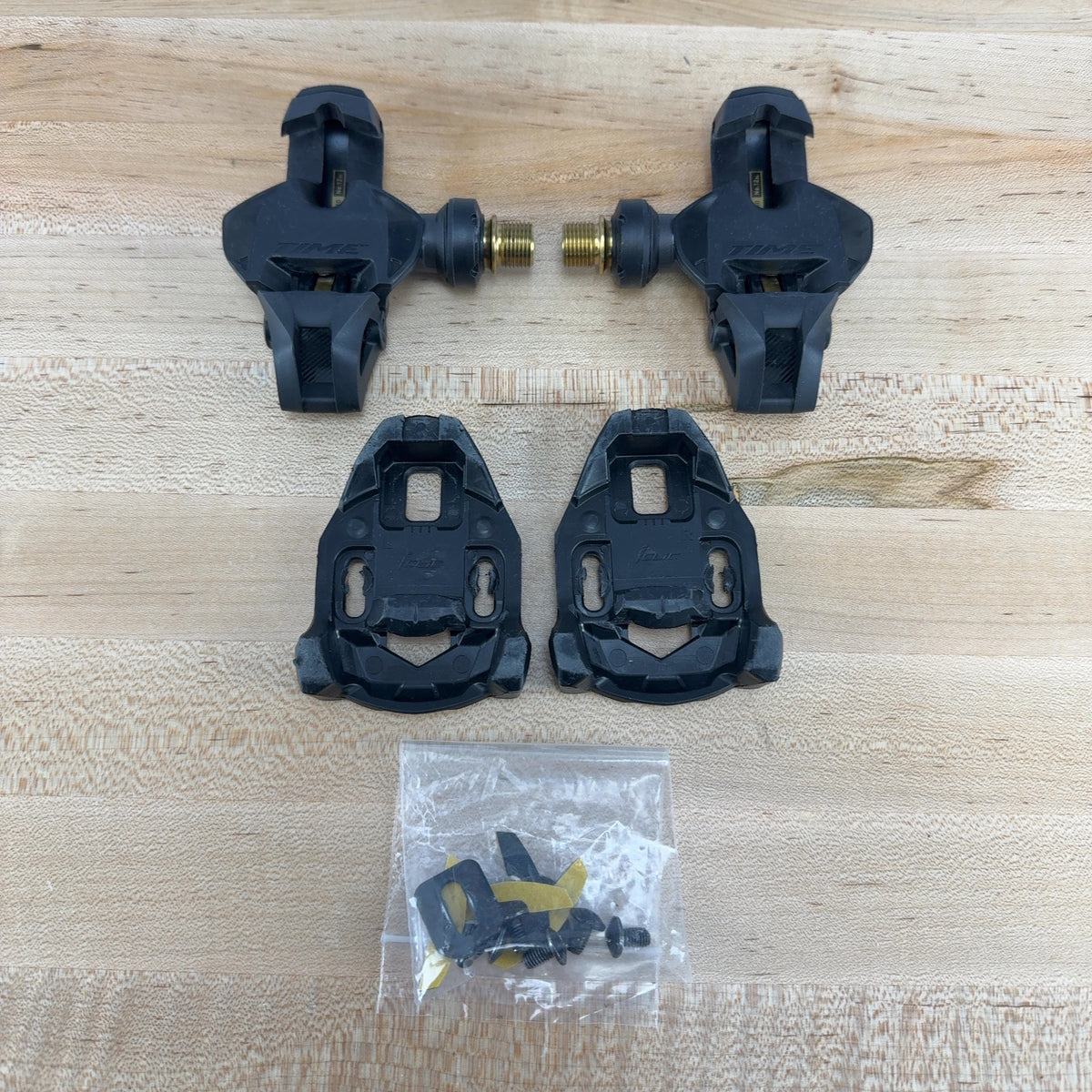 Low Mile! Time XPRO 12 SL Gold Carbon Ceramic Clipless Road Bike Pedals 175g — photo 1 of 8
