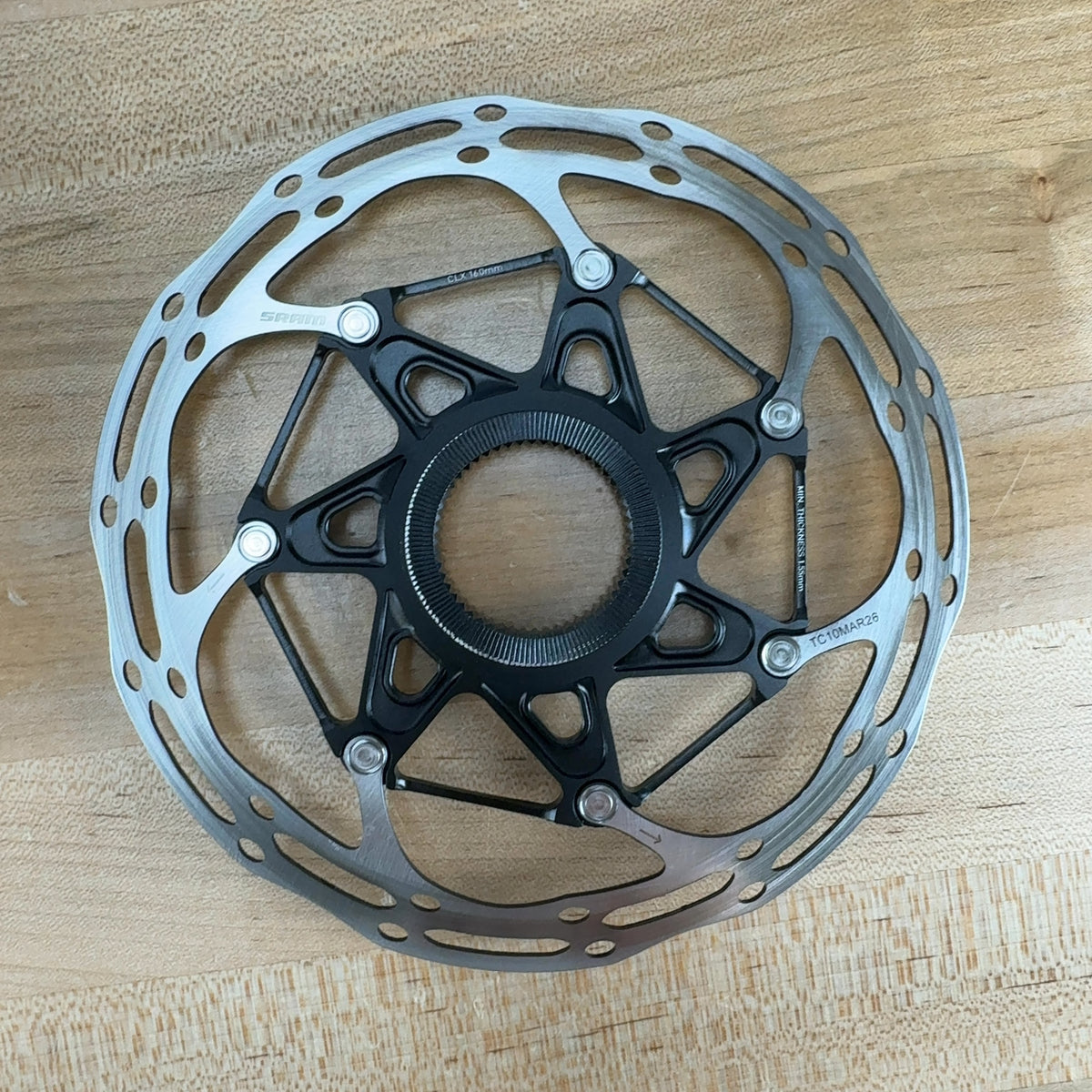 Light Use! SRAM CLX Centerline Center-Lock 180/160mm Disc Brake Rotors 280g