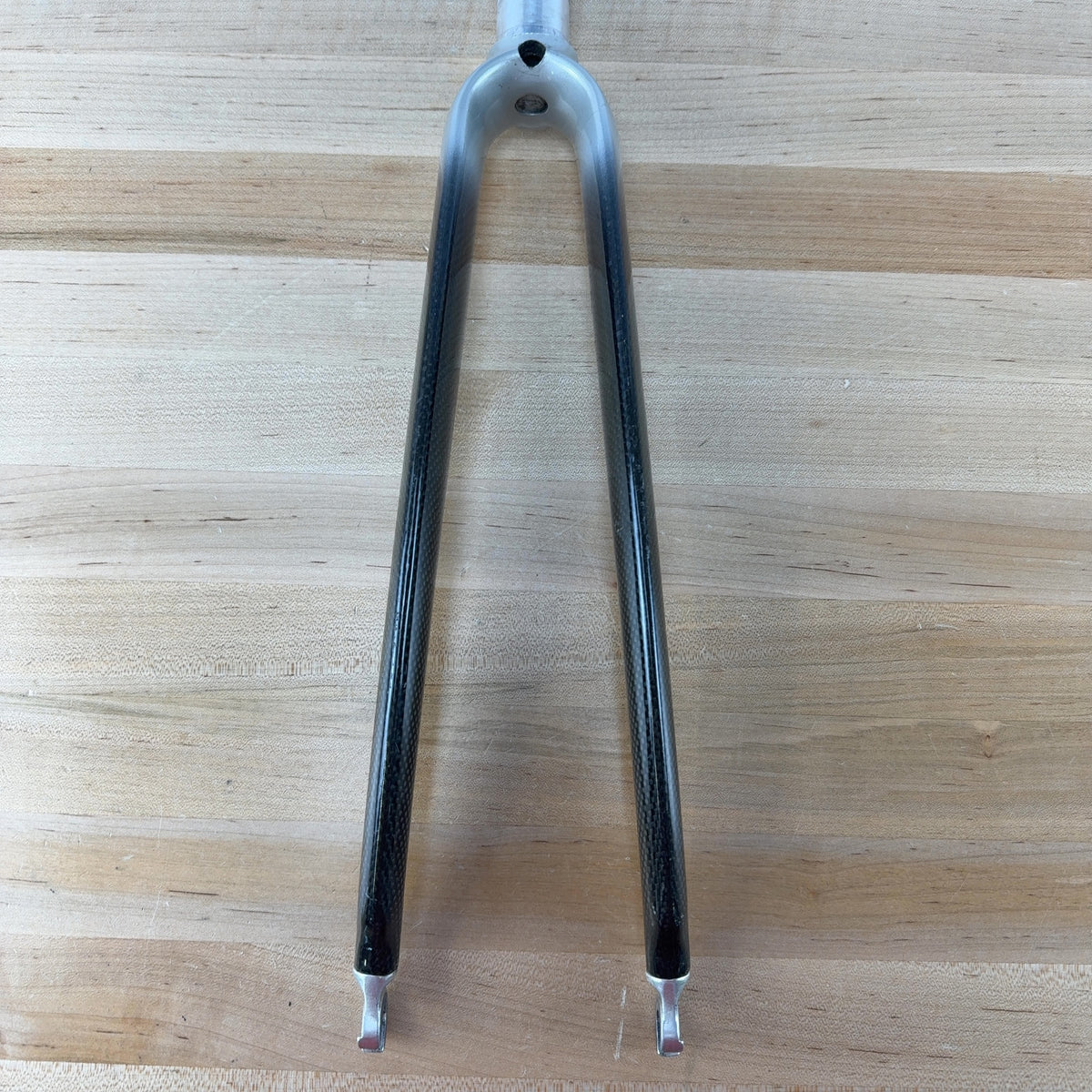 Litespeed Carbon Rim Brake Black/Silver 1 1/8" Vintage Bike Fork 526g