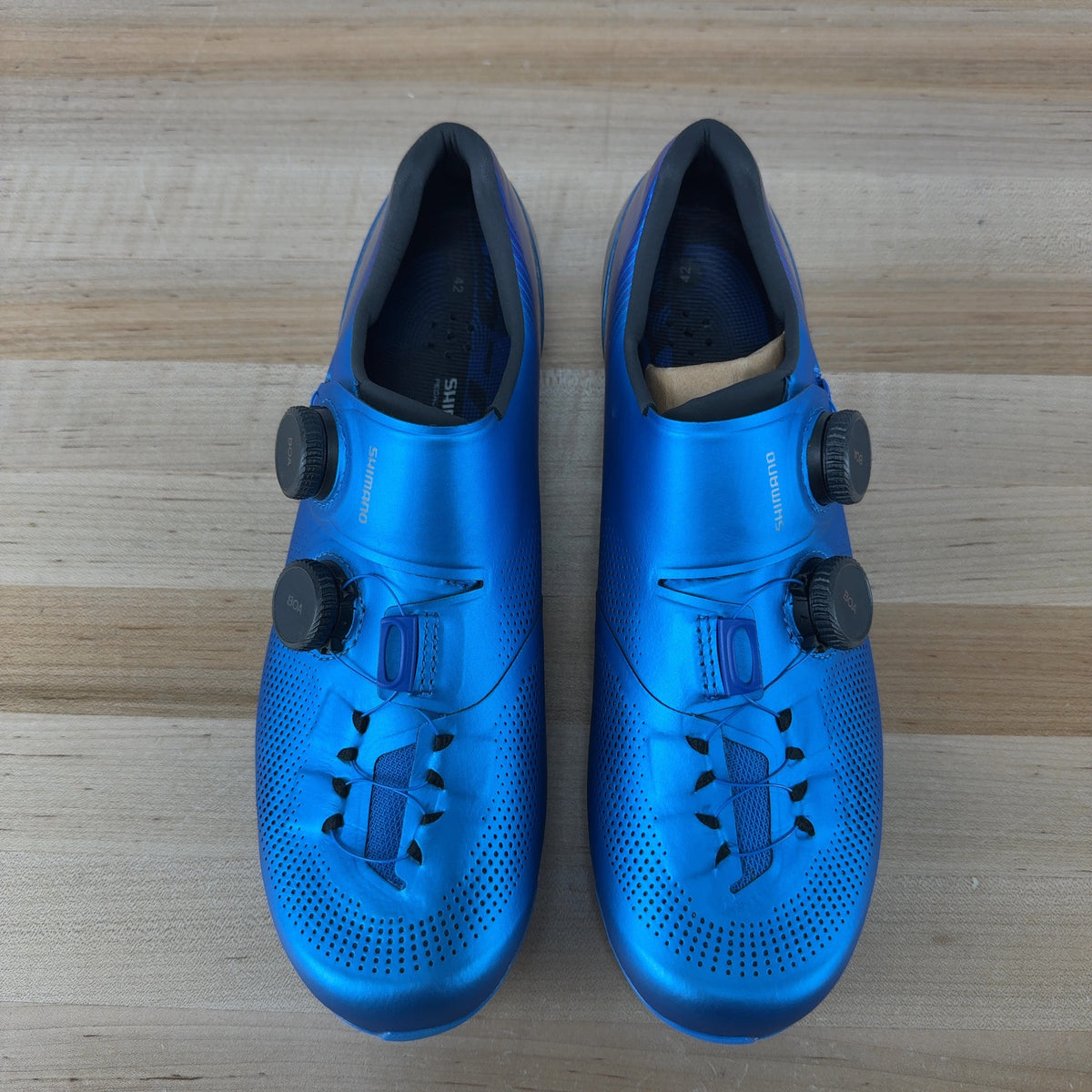 New! Shimano S-Phyre SH-RC903 42 EU Blue Clipless Road Cycling Shoes MSRP $450 — photo 2 of 7