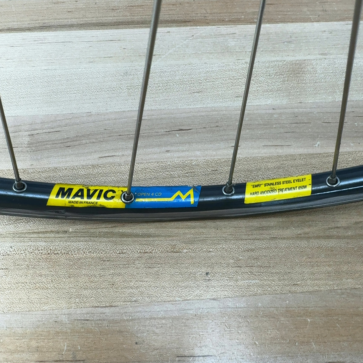 Mavic Open 4 CD Shimano Dura Ace Hubs Vintage Alloy Rim Brake Road Bike Wheelset