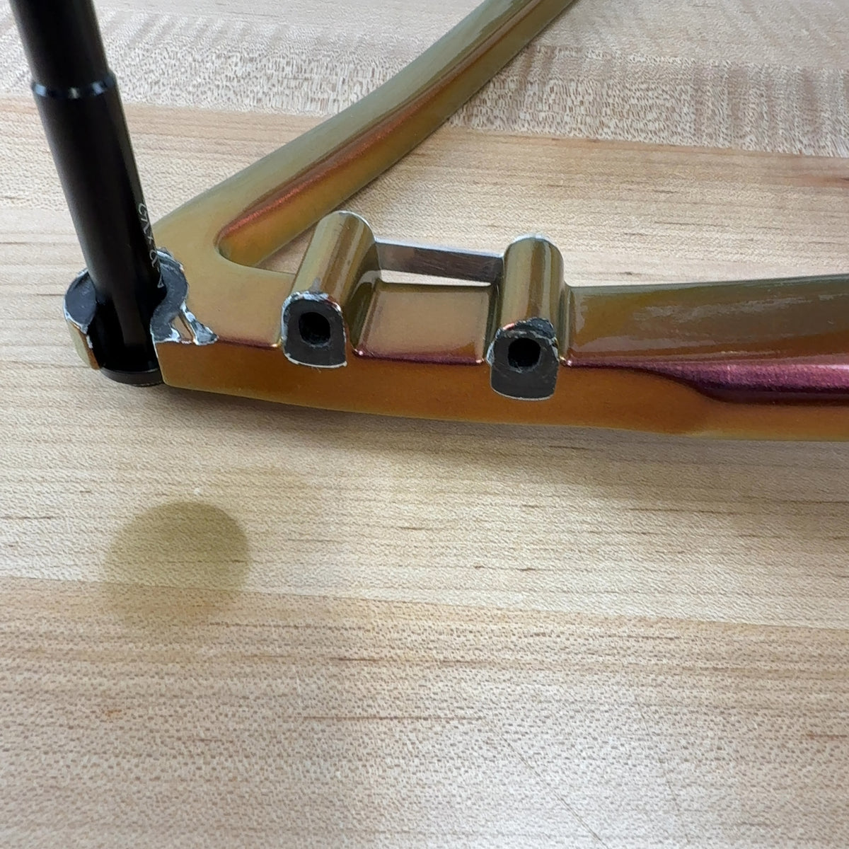 2024 Allied Able Medium Harlequin Purple to Green Carbon Gravel Bike Frameset — photo 13 of 14