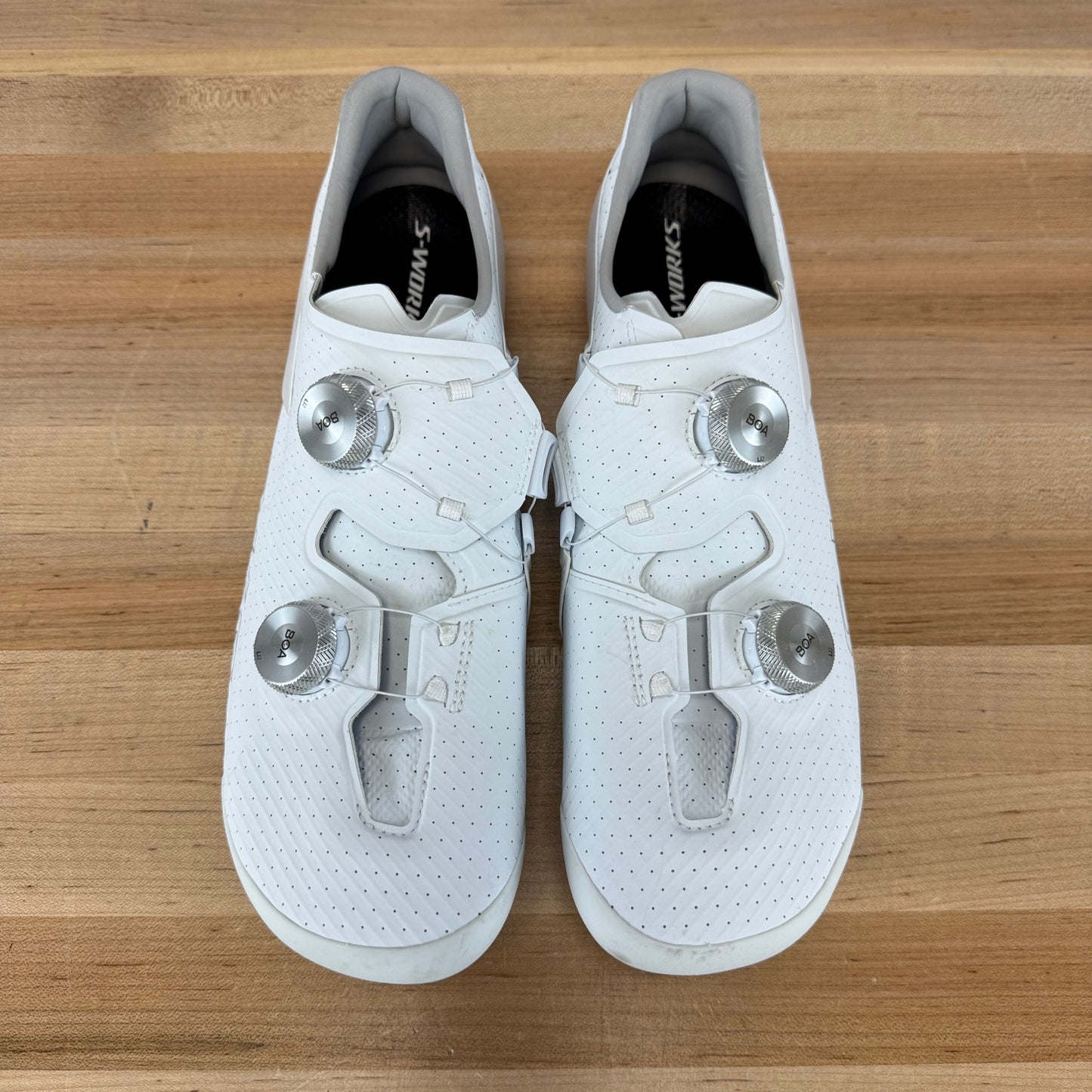 Specialized S-Works Ares 2 White Road 3-Bolt Boa EU 45 Carbon Cycling Shoes 607g