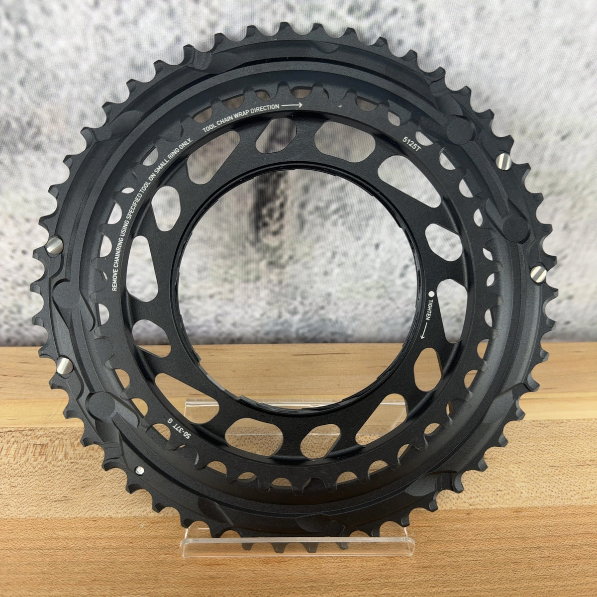 New! 2026 SRAM Force AXS E1 50/37t Thread Mount 12-Speed Chainring Set MSRP $275 — photo 3 of 4