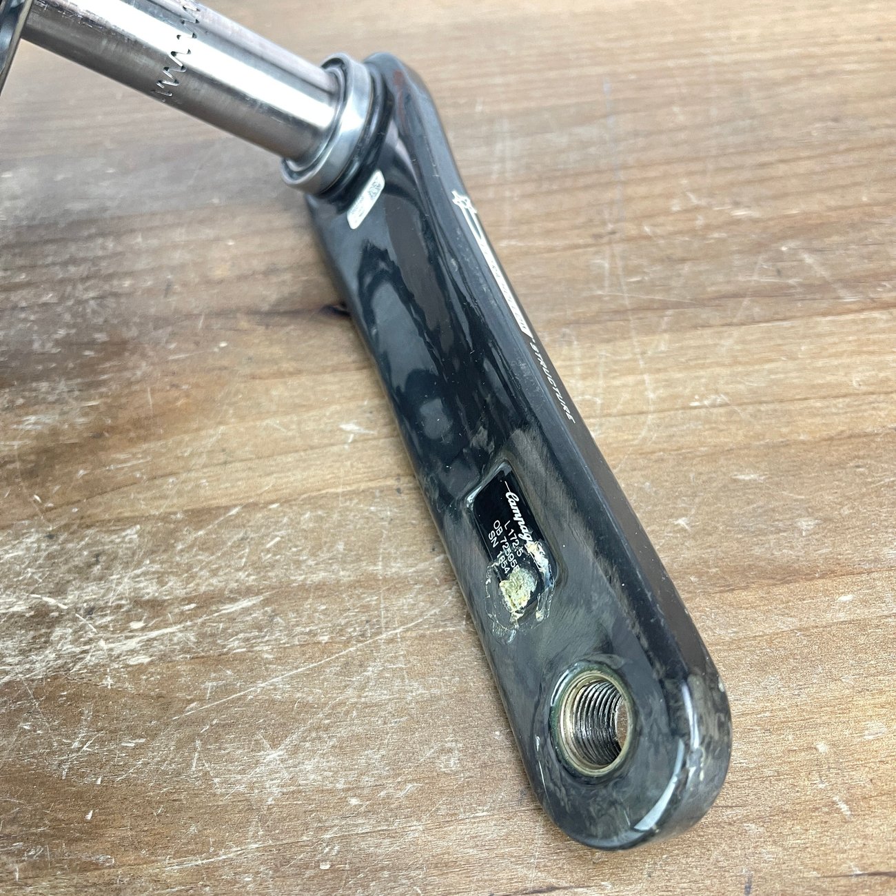 Campagnolo Super Record クランクセット 53/39T Campagnolo Super Record Titanium Crankset 53/39T 11 Speed 172.5mm