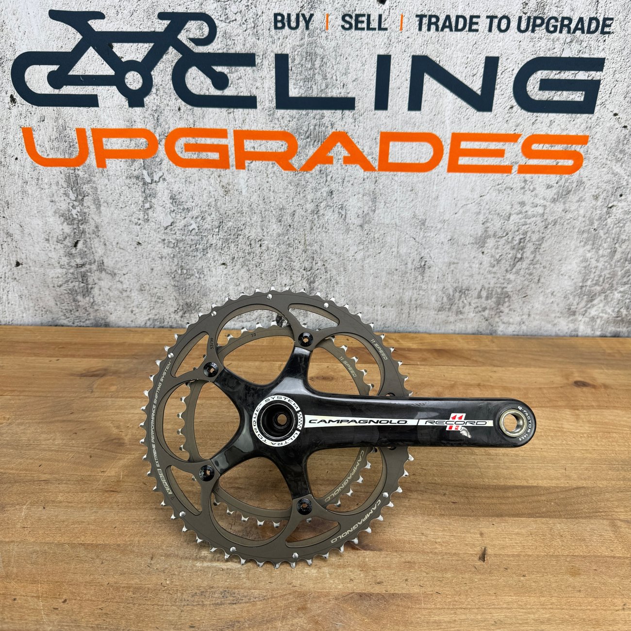 Campagnolo Record 11 Carbon 175mm 53/39t 11-Speed Crankset Ultra
