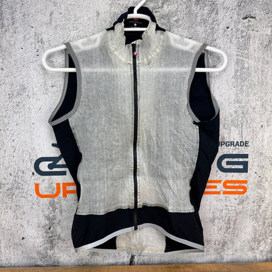 Castelli Rain Vest Men's Extra Large White/Black Cycling Vest
