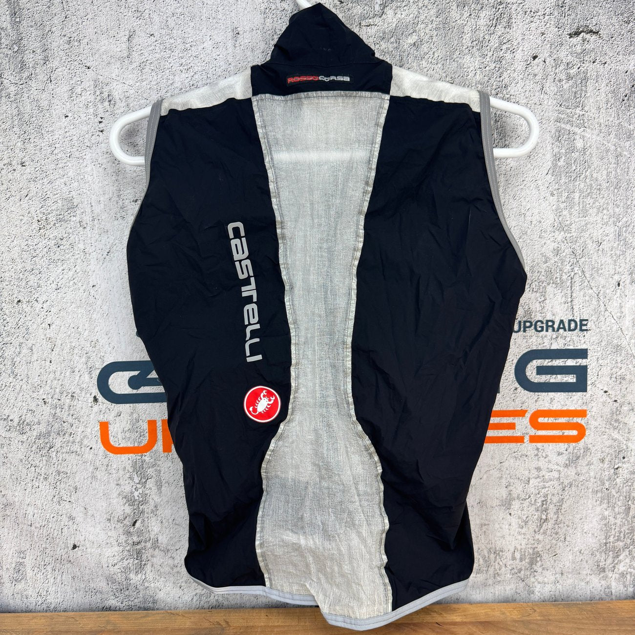 Castelli Rain Vest Men's Extra Large White/Black Cycling Vest