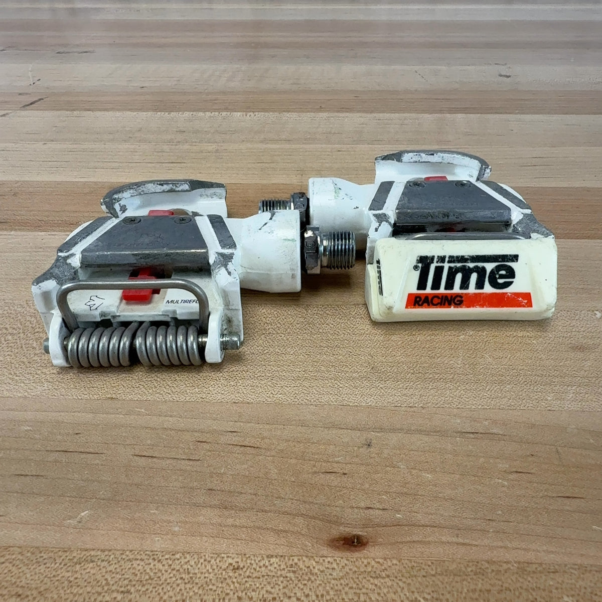 Time Bioperformance White Alloy Vintage Clipless Bike Pedals 464g