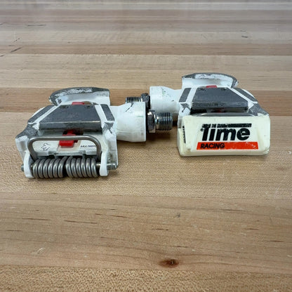 Time Bioperformance White Alloy Vintage Clipless Bike Pedals 464g