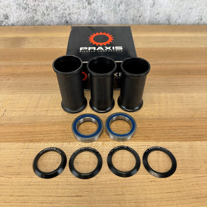 New! Praxis M30 BB86 ROAD BB90/92 MTN BB Sleeve Steel Bottom Bracket MSRP $60