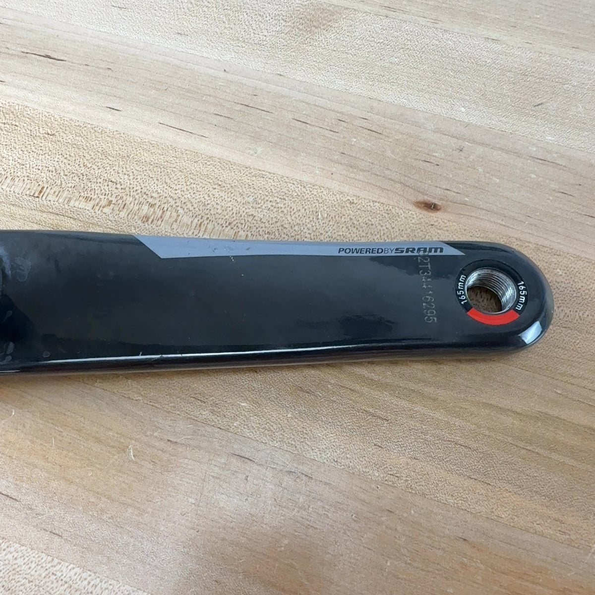 Low Mile! SRAM Quarq DUB 165mm Carbon Bike Crank Arm Assembly 468g