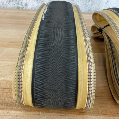Light Use! Pair Bontrager R4 Classics Hard-Case Lite Tan 700c x 28mm Road Tires