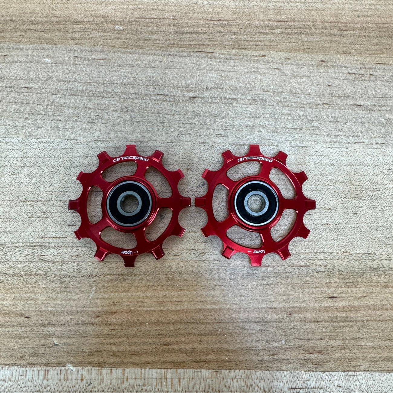 New Takeoff! Ceramicspeed Pulley Wheel Set Campagnolo 12s NW Red Rear Derailleur