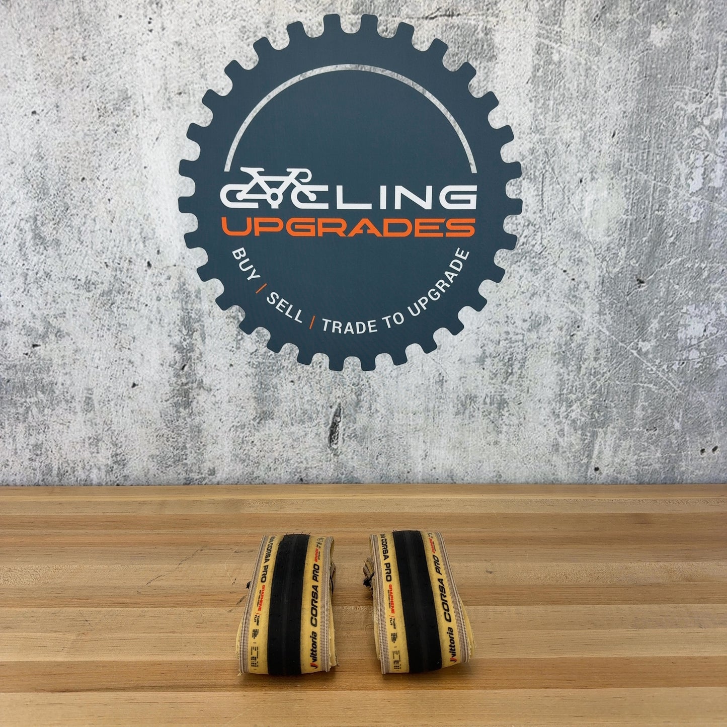 Low Mile! Vittoria Corsa Pro 700c x 32mm Tanwall Tubeless TLR Pair Bike Tires