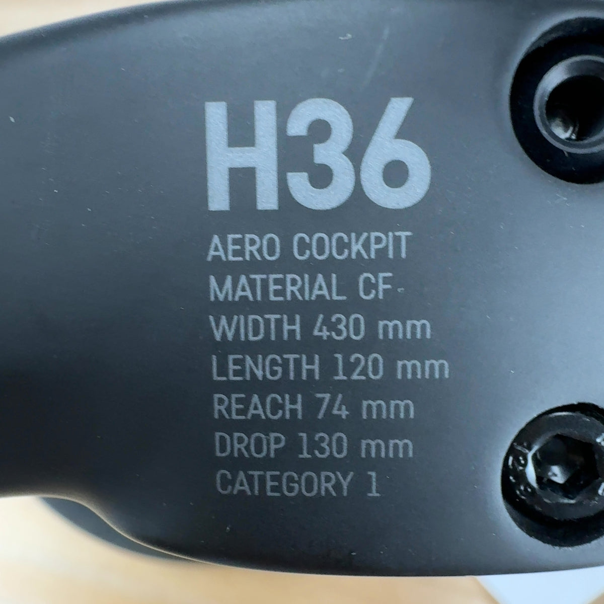 New! Canyon H36 Aerocockpit Carbon 120mm 43cm Integrated Handlebar MSRP $400