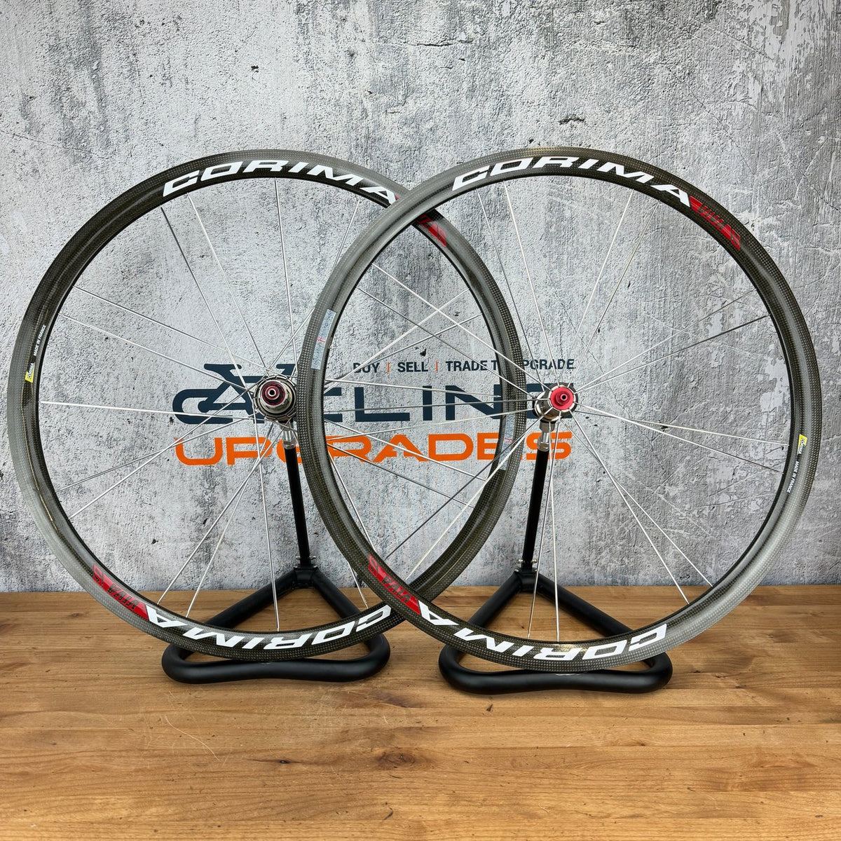 Corima Viva S 34mm Carbon Tubular Rim Brake 11-Speed Bike Wheelset 700c 1235g — photo 1 of 11