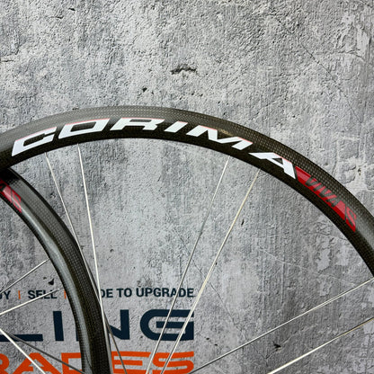 Corima Viva S 34mm Carbon Tubular Rim Brake 11-Speed Bike Wheelset 700c 1235g