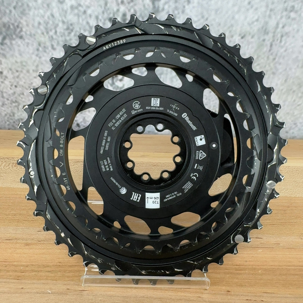 Low Mile! 2026 SRAM Red AXS E1 Power Meter 46/33t 12 Speed Chainring Set 262g